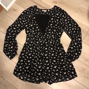 Urban Outfitters Ecote long sleeve romper